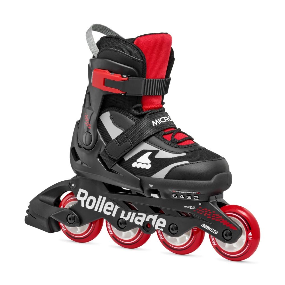 ROLLERBLADE Microblade Αυξομειούμενα Πατίνια - Μαύρο/Κόκκινο - Image 2