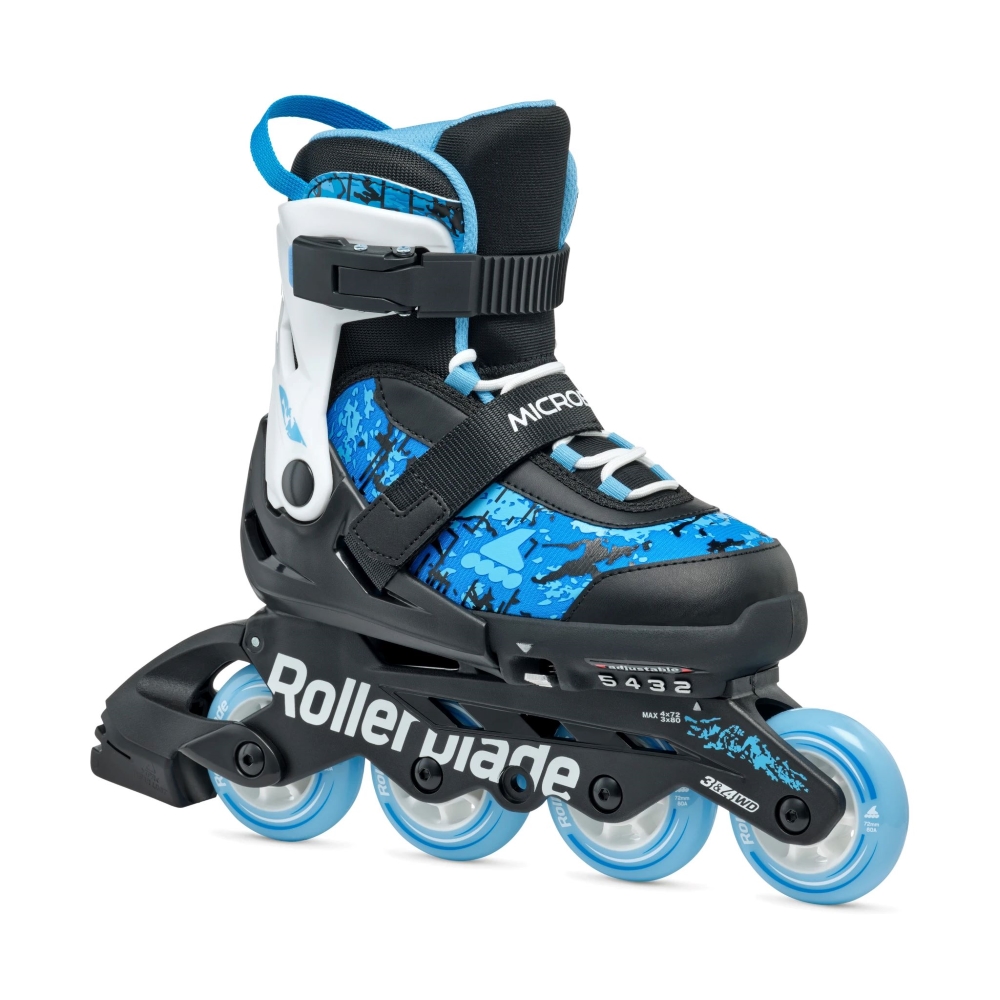 ROLLERBLADE Microblade SL Πατίνια - Μαύρο/Γαλάζιο - Image 2