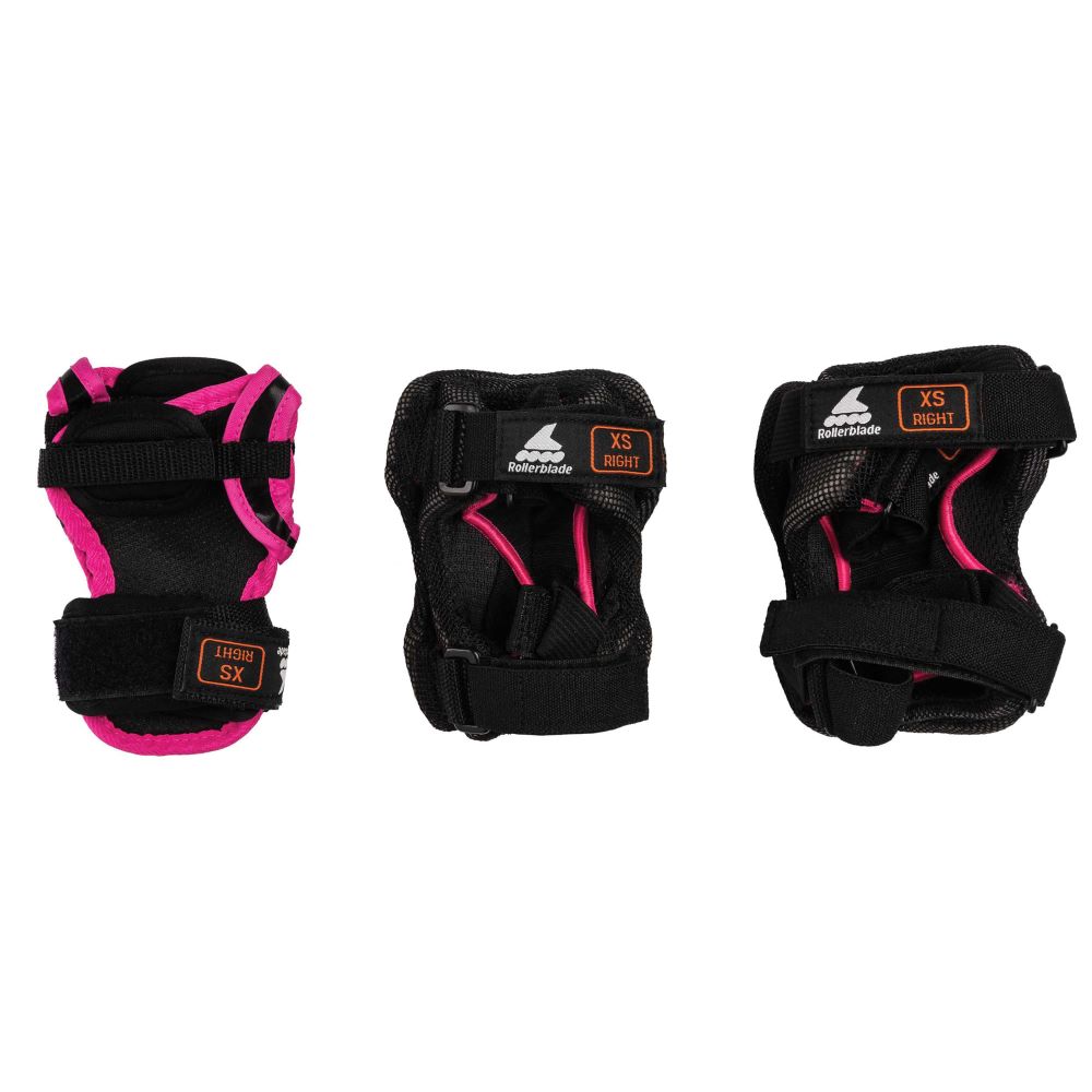 ROLLERBLADE Παιδικά Προστατευτικά Junior 3-τμχ για κορίτσια - Μαύρο/Ροζ - Image 3