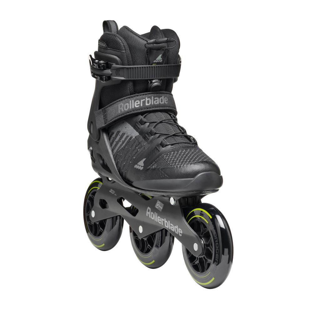 ROLLERBLADE Macroblade 110 3WD Πατίνια - Μαύρο/Lime - Image 6