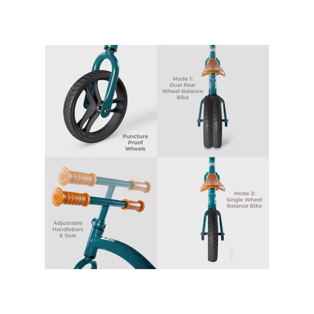 YVOLUTION Velo Junior Air 2021 Ποδήλατο Ισορροπίας - Πράσινο - Image 6