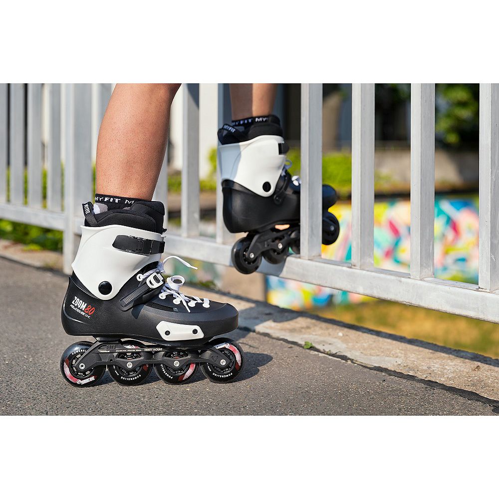 POWERSLIDE Zoom Pro Black 80 Πατίνια - Μαύρο - Image 8