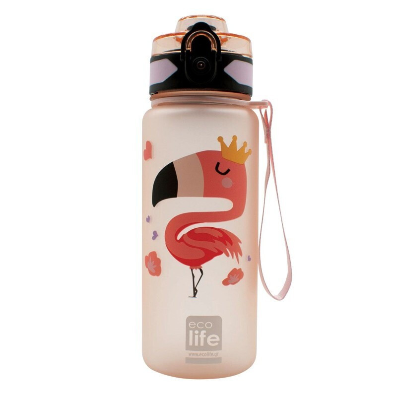 Ecolife - Tritan Bottle Flamingo 500ml