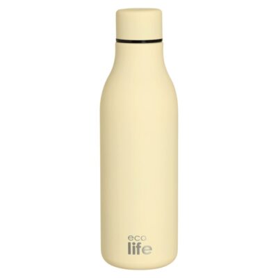 Ecolife - Metallic Thermos Bottle 550ml Cream