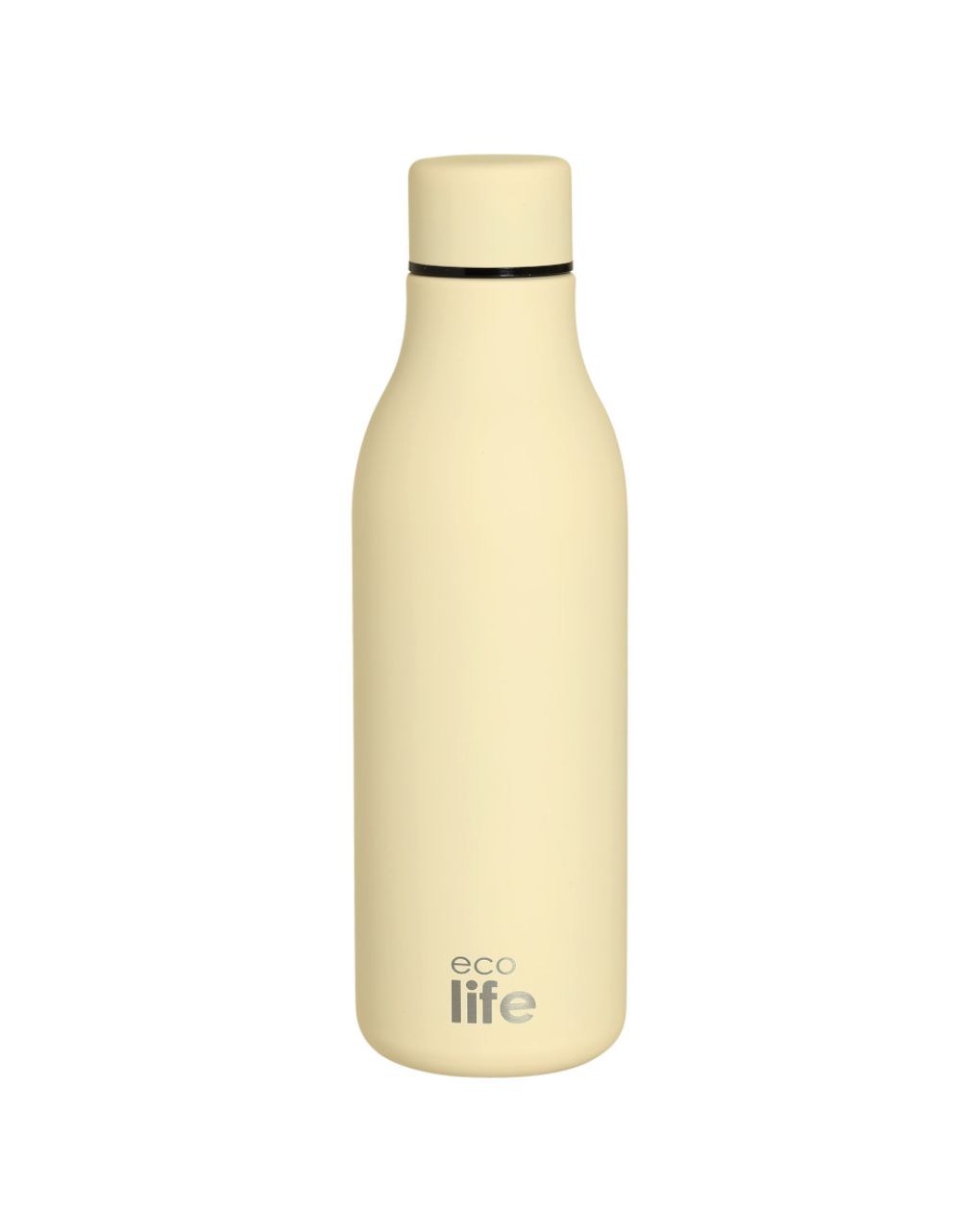 Ecolife - Metallic Thermos Bottle 550ml Cream