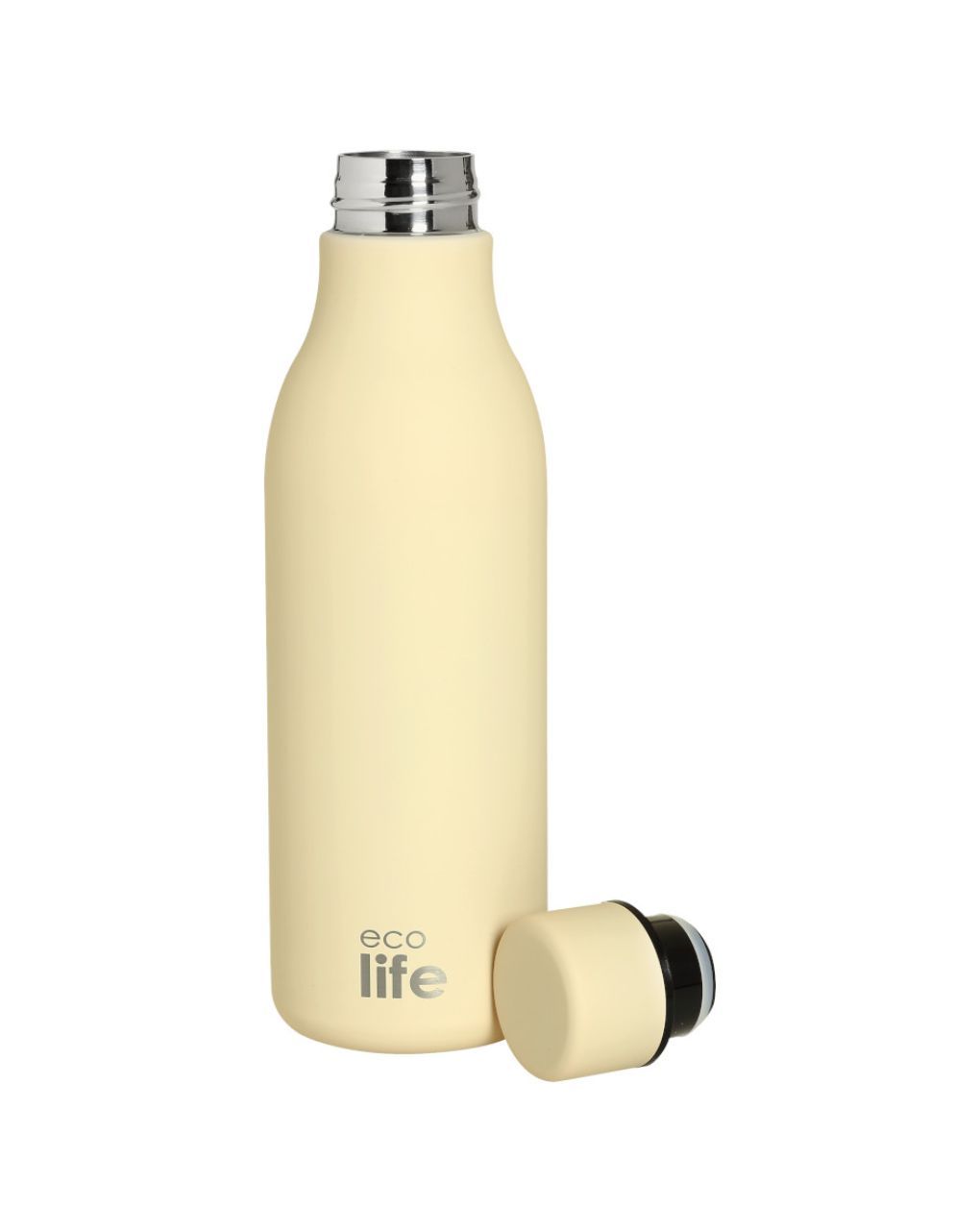 Ecolife - Metallic Thermos Bottle 550ml Cream - Image 3