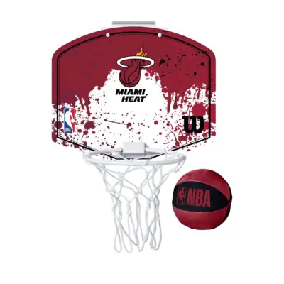 Wilson - NBA Team Mini Door Hoop Set Miami Heat