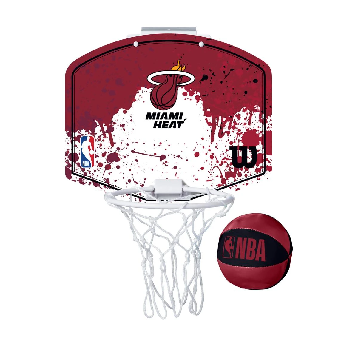 Wilson - NBA Team Mini Door Hoop Set Miami Heat