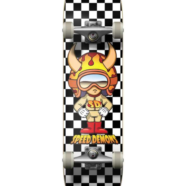 Speed Demons Hot Shot Checkers Τροχοσανίδα Μαύρο/Λευκό 7.5" - Image 2