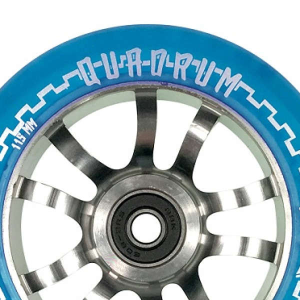 AO SCOOTERS Quadrum Clear Ροδάκι 115χιλ. - Μπλε - Image 3
