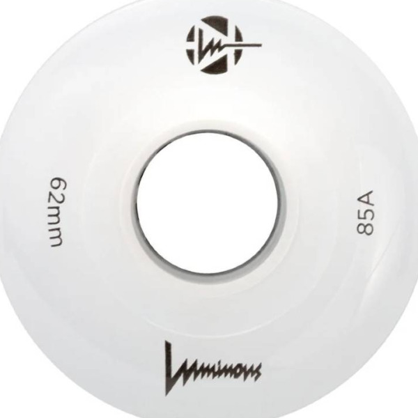 LUMINOUS Ροδάκια Led Quads White Slim Hub 62χιλ./85A - Λευκό - Image 2