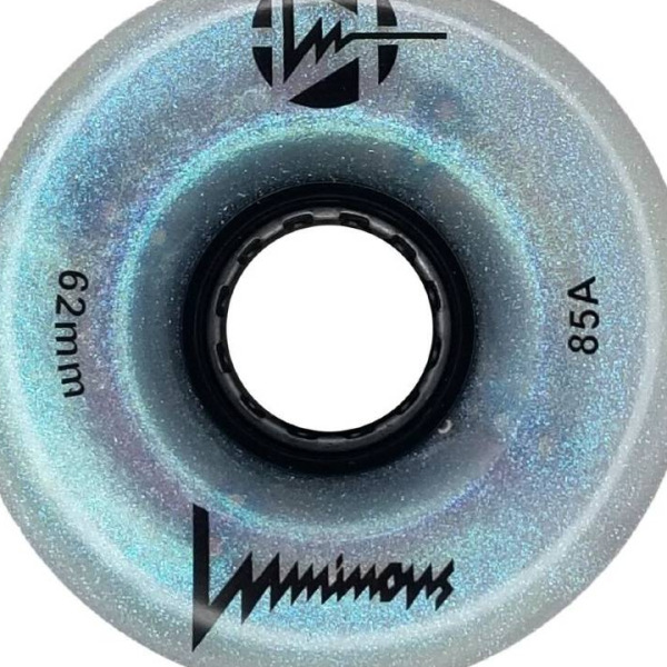 LUMINOUS Ροδάκια Led Quads 62χιλ./85A - Μαύρο Πέρλα - Image 2