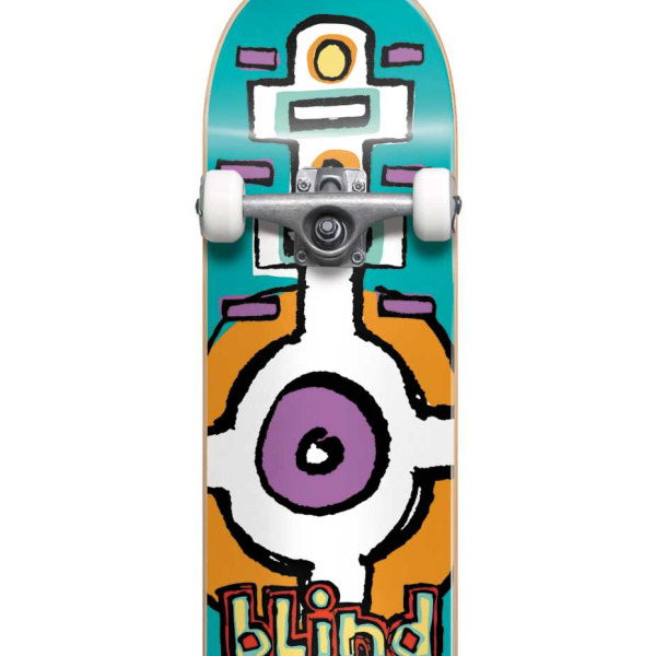 BLIND Round Space Yth FP Soft Wheels Complete Skateboard 6.75" - Teal - Image 4