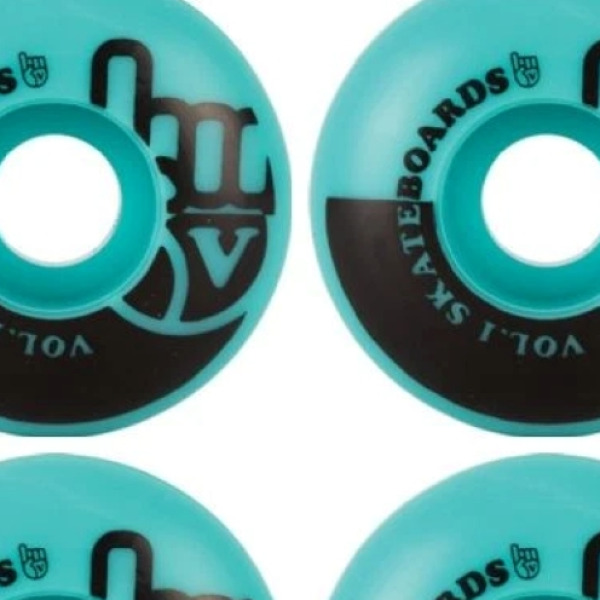 VOL.1 Ροδάκια Skateboard - Γαλάζιο/Μαύρο - Image 3