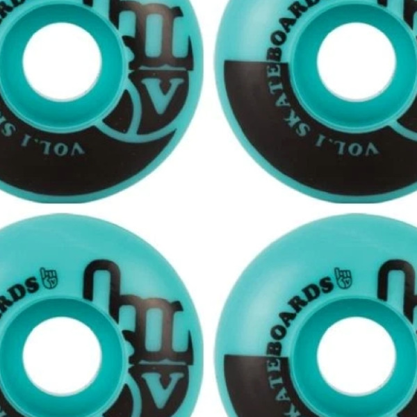 VOL.1 Ροδάκια Skateboard - Γαλάζιο/Μαύρο - Image 2