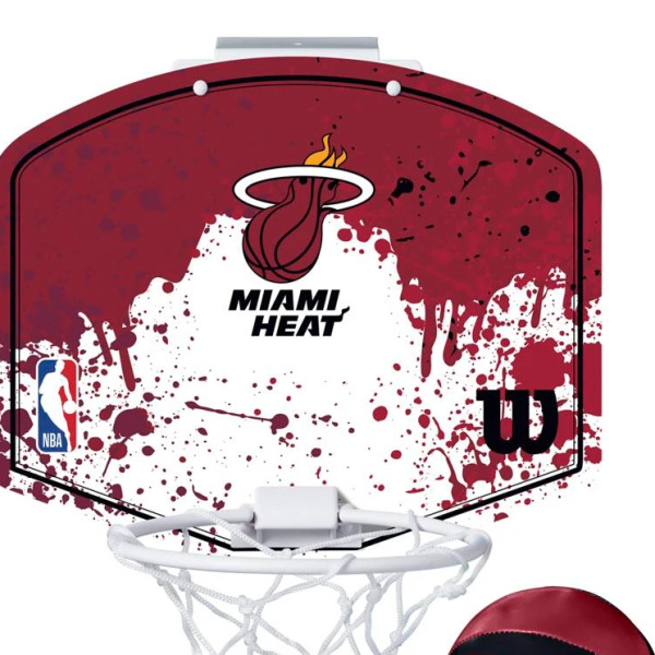 Wilson - NBA Team Mini Door Hoop Set Miami Heat - Image 4