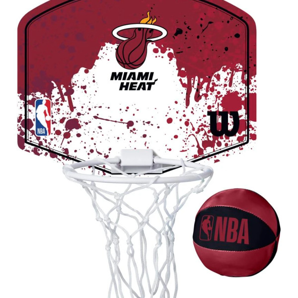 Wilson - NBA Team Mini Door Hoop Set Miami Heat - Image 3